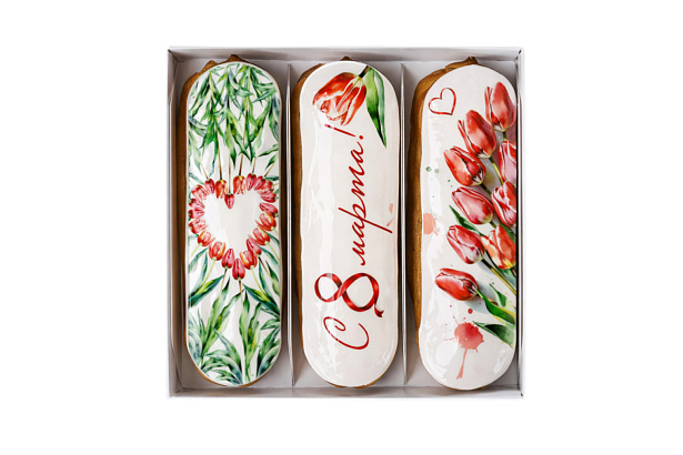 Набор Эклеров 3 шт Авторская Коллекция Лавка Пекаря в СПб