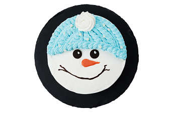 Торт "Снеговик" Сметанник с вишней 1400 гр в СПб